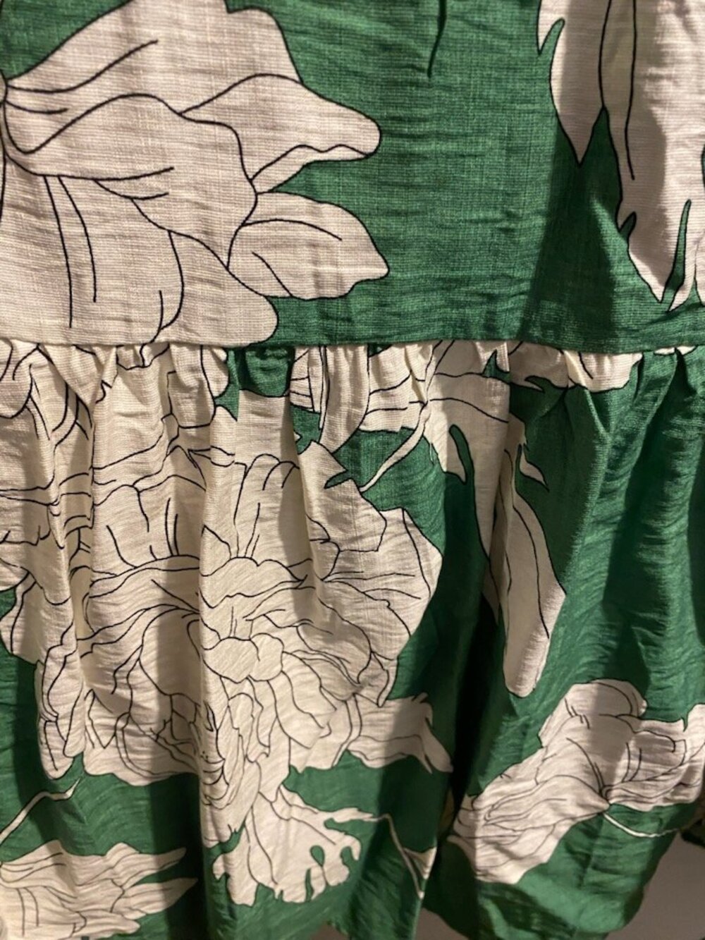 Entro green button up maxi dress, size large, nwt - Picture 6 of 9